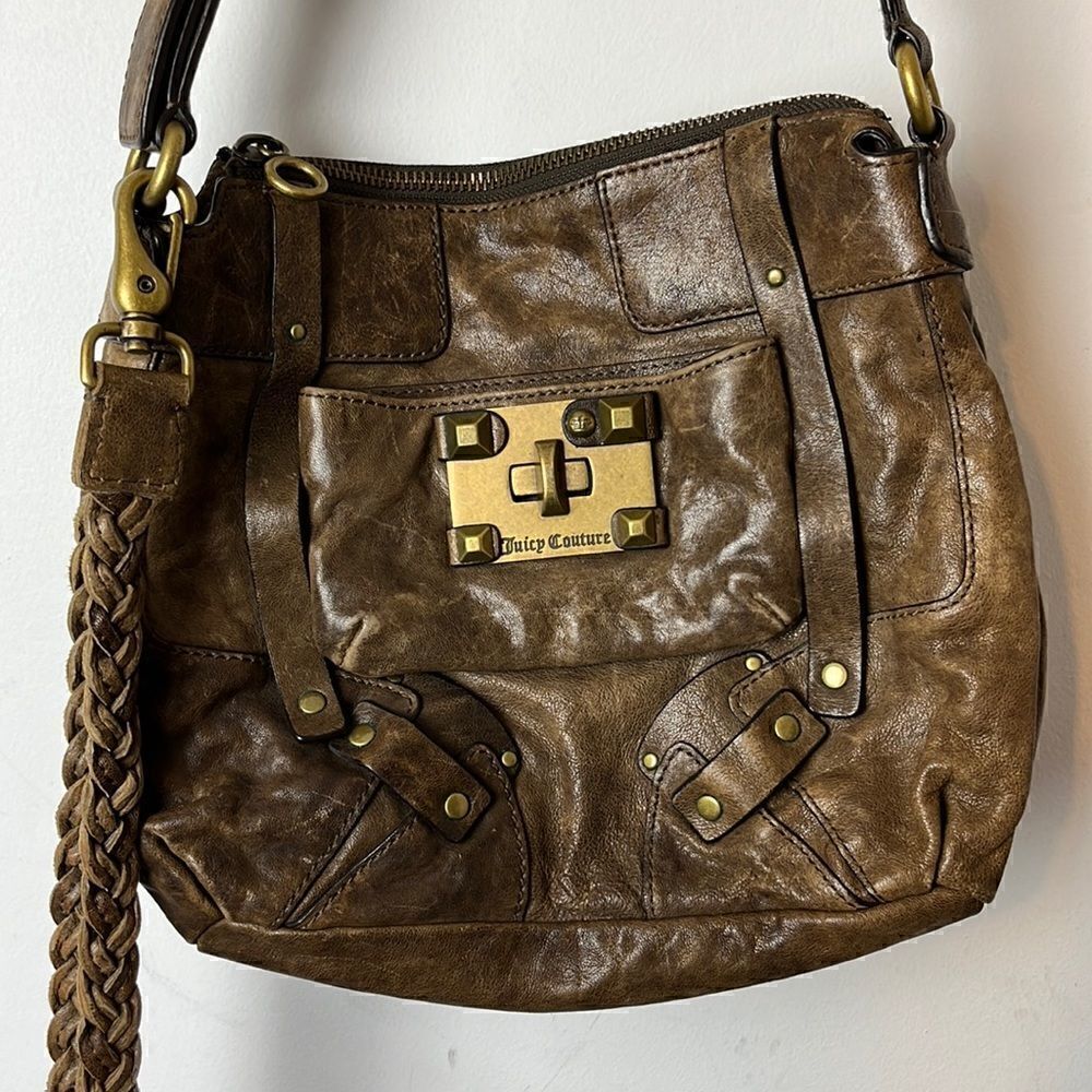 Juicy Couture Brown Vintage Leather Purse